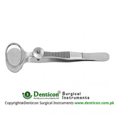 Desmarres Chalazion Forcep Large - Oval Jaws Stainless Steel, 9 cm - 3 1/2" Jaw Size 20 x 13 mm